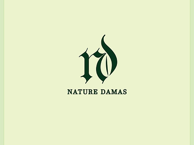 Nature Damas Logo branding design flat icon illustration leaf leaf logo logo nature nature logo type vector
