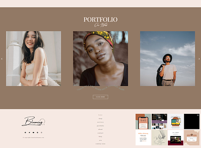 Feminine Photography Website Template websitebuilder
