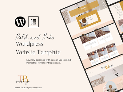 Bold and Boho Wordpress Template