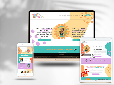 Retro and Colorful Squarespace 7.1 Theme or Template