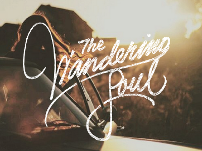 The Wandering Soul ai branding brushtype calligraphy cursive hand lettering handlettering illustration lettering logo logotype script