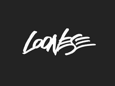 Loonese ai branding brush brush type graffiti handwriting illustration lettering logo logotype paint brush vector