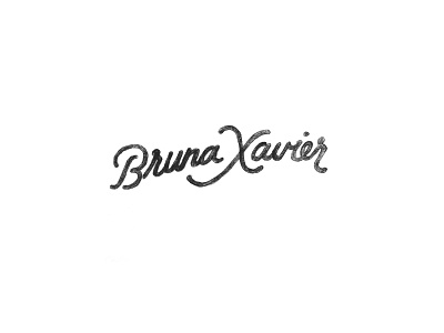 Bruna Xavier Draft branding cursive hand lettering handwriting illustration lettering logo logotype pencil sketch