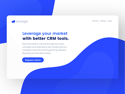 Levrage - Landing Page Concept brand identity branding branding design interface landing landing page landing page design landingpage ui ui ux ui design uidesign uiux user interface web web design webdesign website website design