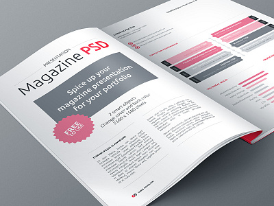 Free Magazine Presentation Psd