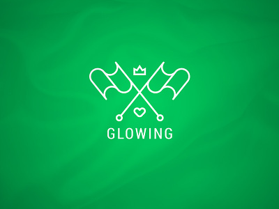 Glowing logo dance flag glowing logo worship