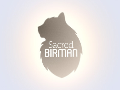 Sacred Birman logo birman cats cattery logo sacred