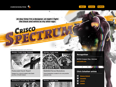 Chrisscholten.com Webdesign Update chris scholten crisco spectrum webdesign