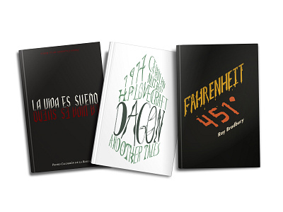 Typographic book covers