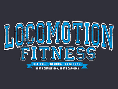 Locomotion Fitness animation branding design graphic design gym illustration logo procreate typography