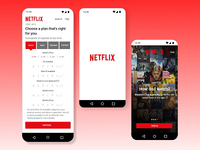 Netflix Application 3d animation branding graphic design logo motion graphics ui