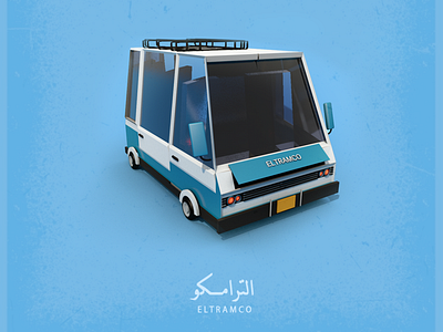 Mini Bus 3D illustration