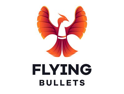 flying bullets branding design icon illustration logo typography vector