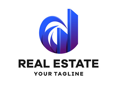 real estate data branding design icon illustration logo typography vector