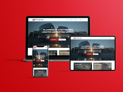 ML Express | The Logistic Company | WordPress Custom Website