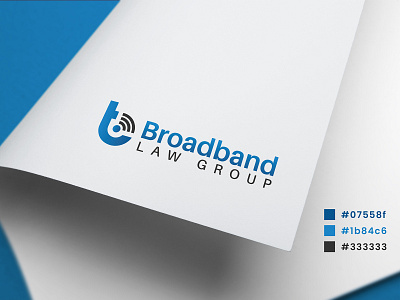 Logo Design for Broadband Law Group mobile app logo