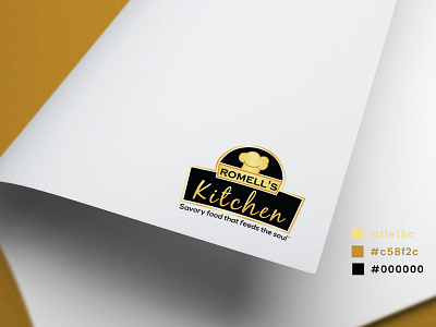 Logo Design for Romell's Kitchen | Savory food that feeds ...