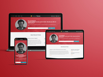 Website design and Development in wordpress for Deepak Thomas