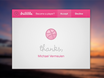 Dribbble debut!