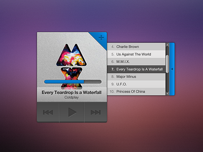 Small music widget music player small ui widget