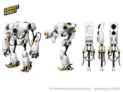 Concept art - Krikkit Robot characterdesign conceptart design illustration