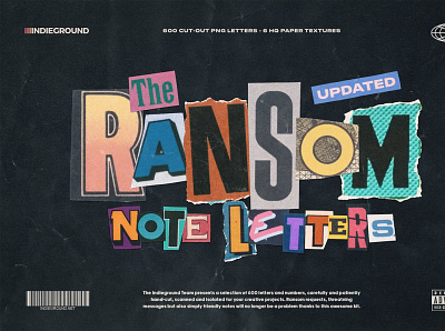Ransom Note Letters 3d animation app branding design graphic design icon illustration logo motion graphics ui