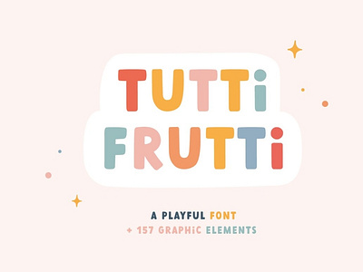 Tutti Frutti | Playful font 3d animation app branding design graphic design icon illustration logo motion graphics ui