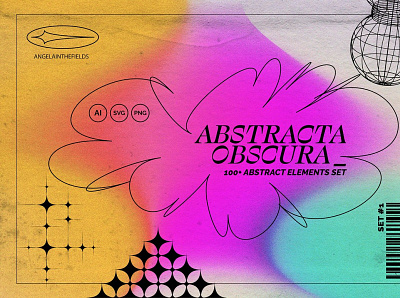 Retro Futurist Abstract Collection 3d animation app branding design graphic design icon illustration logo motion graphics ui