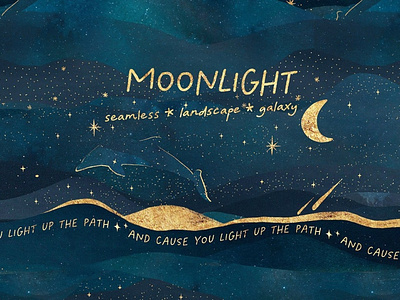 Moonlight Landscape + Galaxy 3d animation app branding design graphic design icon illustration logo motion graphics ui