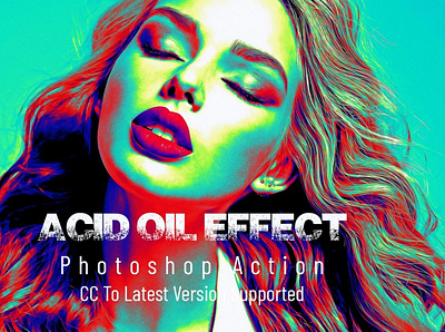 Acid Oil Effect Photoshop Action 3d animation app branding design graphic design icon illustration logo motion graphics ui