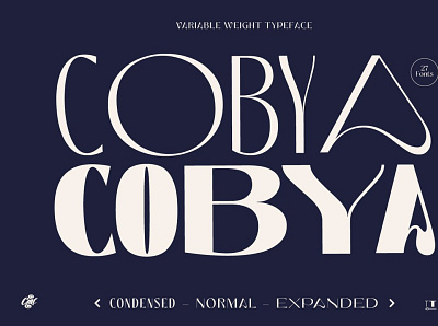 Cobya - Variable Weight Typeface 3d animation app branding design graphic design icon illustration logo motion graphics ui