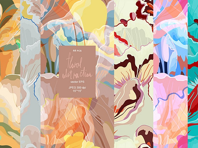 44 floral abstraction vector set 3d 44 floral abstraction animation app branding design graphic design icon illustration logo motion graphics ui vector set