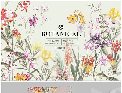 Botanical, Luxury Patterns & Motifs! 3d animation app botanical branding design graphic design icon illustration logo luxury patterns motion graphics ui