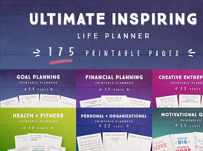 Ultimate Inspiring Life Planner 3d animation app branding design graphic design icon illustration logo motion graphics ui ultimate inspiring life planner