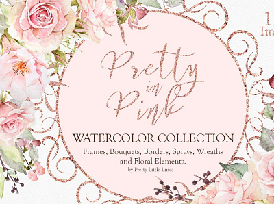 Pretty in Pink Watercolor Flowers 3d animation app branding design flowers graphic design icon illustration logo motion graphics pink pretty ui watercolor watercolor flowers
