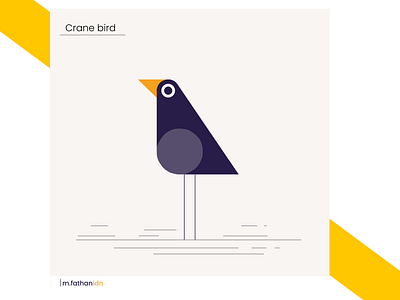 Crane bird vektor vektor