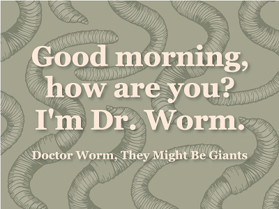 Doctor Worm design graphic design illustration vector