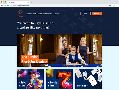 Website Design for Oranje Casino branding casinodesign design desktop gaming interface livecasino oranjecasino ui uidesign websitedesign websitedesigner