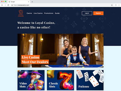 Website Design for Oranje Casino