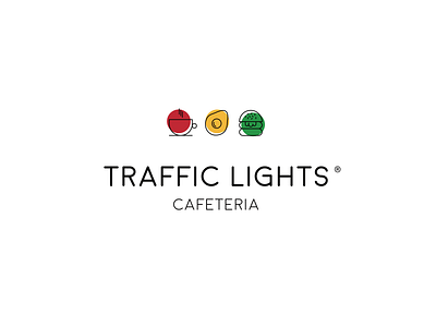 Traffic Lights Cafeteria branding logo