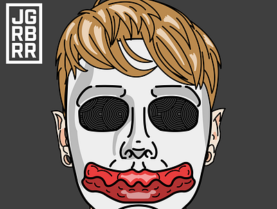 MASK 01 character illustration digital art digital illustration halloween horror illustration mask scary