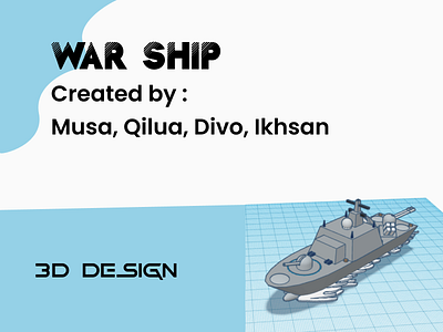War ship 3D design