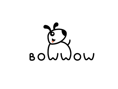 Dog logo Bow wow