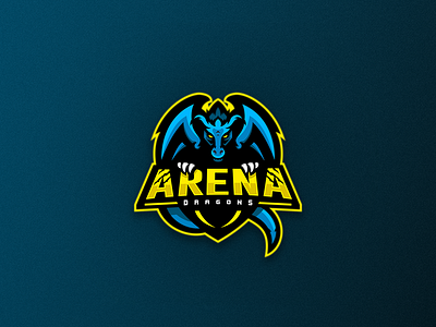 ArenaDragons Mascot Logo dragon esports esports logo gaming gaminglogo illustration logo logodesign mascot logo mascot logos vector