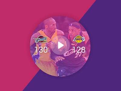 Android Wear-NBA Video androidwear basketball dribbble match moto360 nba pk video vs