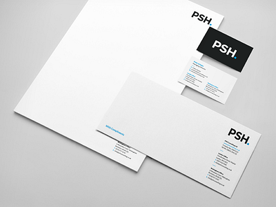 Psh Branding branding business cards identity mock up print