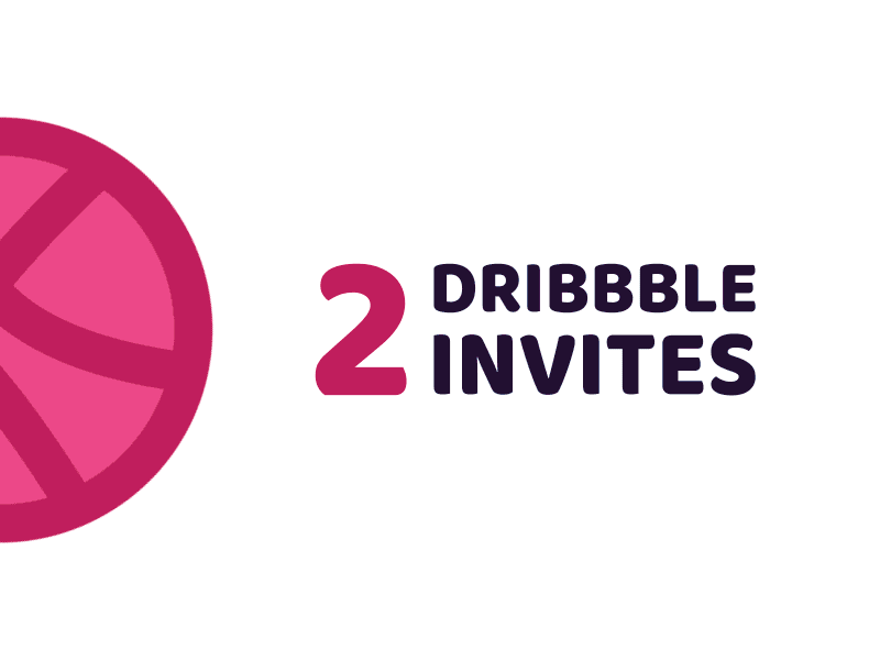 Two Dribbble Invite animation dribbble envelope flat gif invitation invitations invite invites rocket space