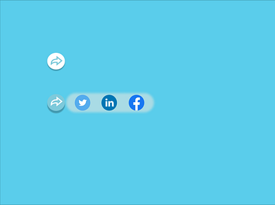 Social Share app design icon ui ux