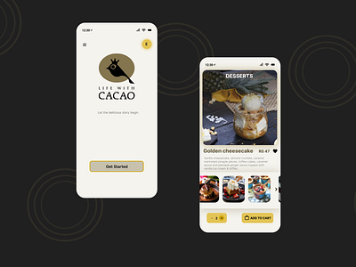 food app app design ui ux web