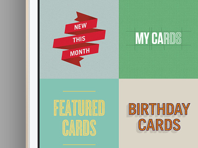 Card Categories greeting cards ios